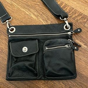 Roots Black Village Tribe Crossbody Bag
